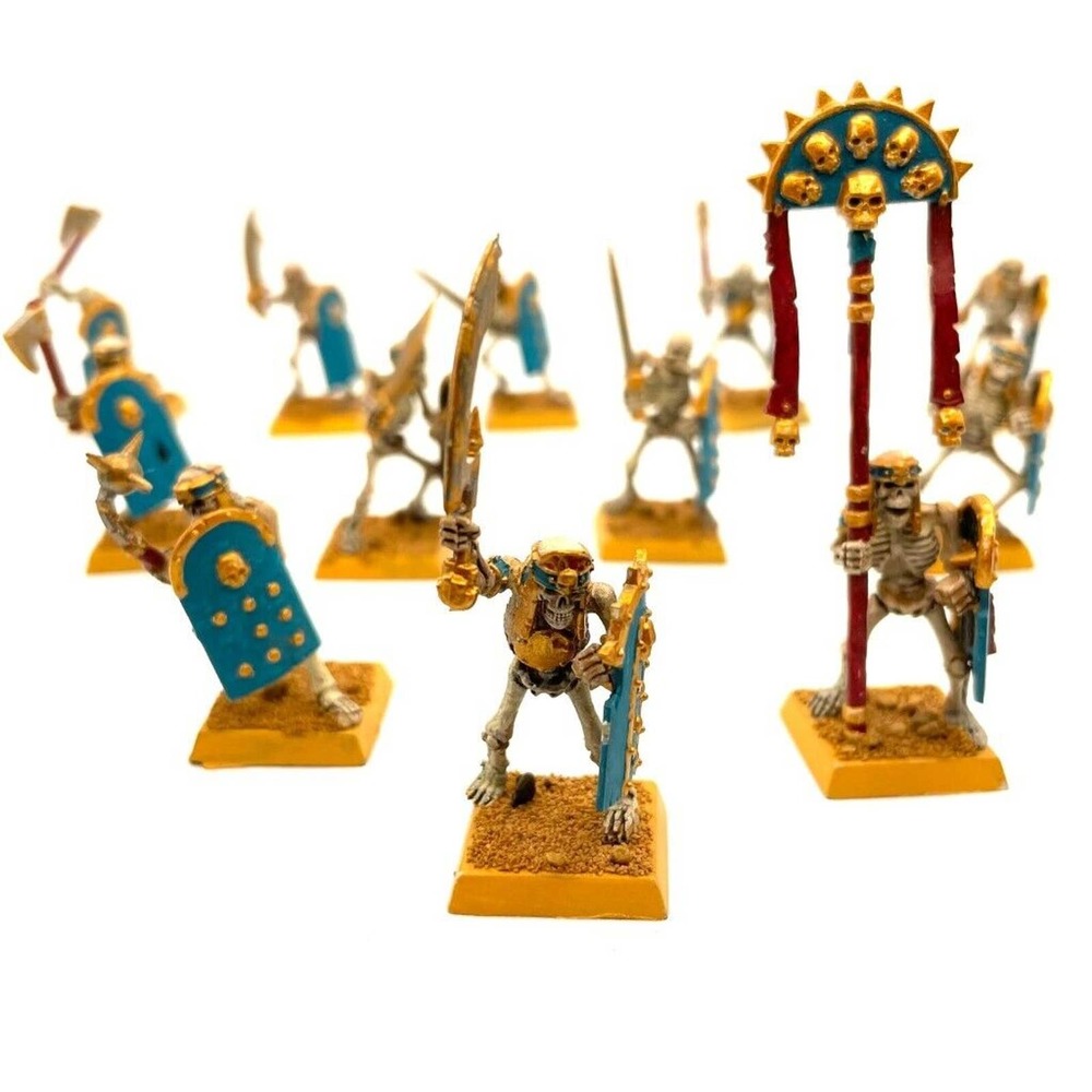 Tomb Kings Skeleton Warriors 12 Painted Miniatures Undead